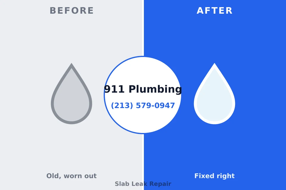 Before and after: plumbing repair New Sarpy, LA